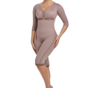 Body Shaper-Knee Length with Bra and Sleeves